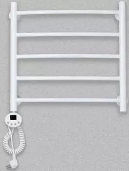 Полотенцесушитель электрический Domoterm Калипсо П5 500x500 БЕЛ EL, тэн слева, белый