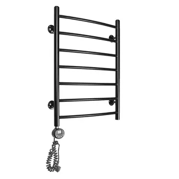 Полотенцесушитель электрический Domoterm Калипсо П7 500x700 ЧРН EL, черный матовый