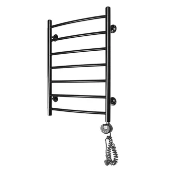 Полотенцесушитель электрический Domoterm Калипсо П7 500x700 ЧРН ER, черный матовый