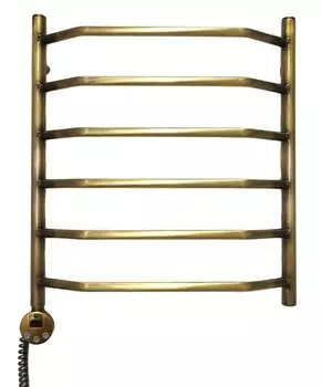 Полотенцесушитель электрический Domoterm Лаура П6 500х600 АБР EL, античная бронза