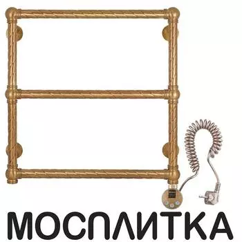 Полотенцесушитель электрический Secado Фалерони 1 Trenza 60х40 см 4603777466244 L, бронза