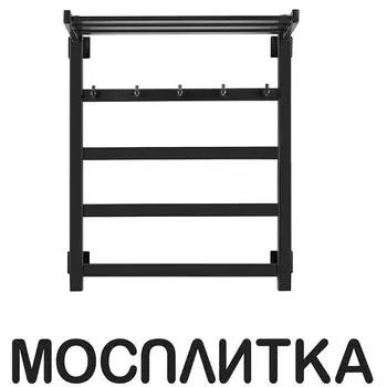 Полотенцесушитель электрический Secado Корсико 1 КСП 60х50 см 4603777480912 L, черный матовый