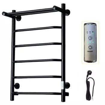 Полотенцесушитель электрический Тругор Пэк сп 6 П 80х50, черный