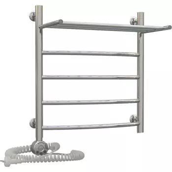 Полотенцесушитель Aquanerzh электрический Дуга с полкой 60х50 левый