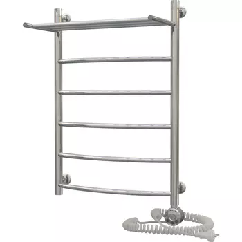 Полотенцесушитель Aquanerzh электрический Дуга с полкой 80х50 правый