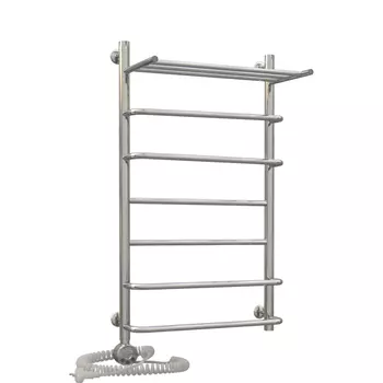 Полотенцесушитель Aquanerzh электрический Скоба-Прямая с полкой 70х60 левый