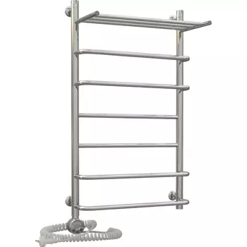 Полотенцесушитель Aquanerzh электрический Скоба-Прямая с полкой 80х60 левый