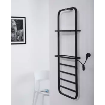 Полотенцесушитель N-337В Black&amp;White Matt Black (1010х400x130)