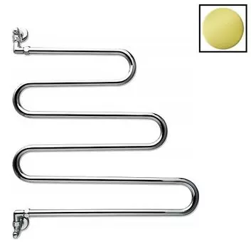 Полотенцесушитель водяной Margaroli Vento 405GO, золото (gold)