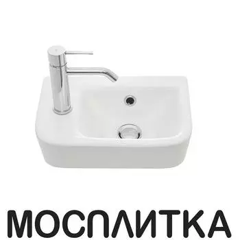Раковина AQUAme 40 см AQM5006L белый глянцевый