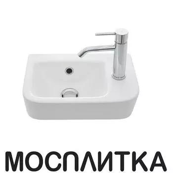 Раковина AQUAme 40 см AQM5006R белый глянцевый