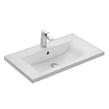 Раковина Aquaton Айрис 80 1A722931AG010 белая (скол на задней стенке, есть крепление)