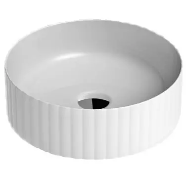 Раковина ArtCeram Millerighe OSL010 01; 00 накладная - белая глянцевая 44х44х145 см