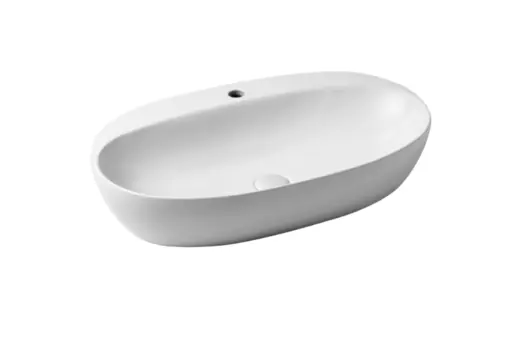 Раковина Azzurra Elegance 70 см ELLA070420CMBI/(ECI70M bi)*1 белый