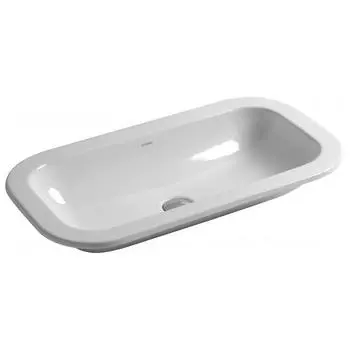 Раковина Azzurra Glaze 69 см GLLT06938000BI (GLZ 69x38/SP bi) белый