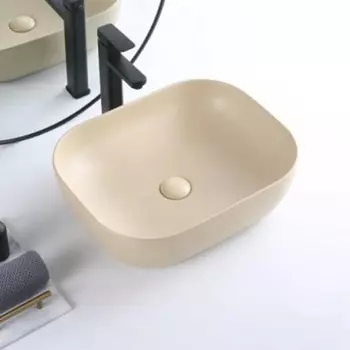 Раковина BelBagno BB1302-H316 накладная 50x40x14 бежевая матовая