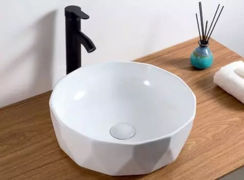 Раковина BelBagno BB1409 накладная - белая 41х41х13.5 см