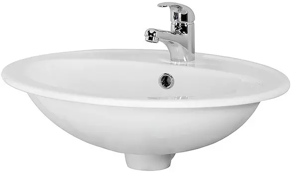 Раковина Cersanit Calla 54 встраиваемая на 1 отверстие