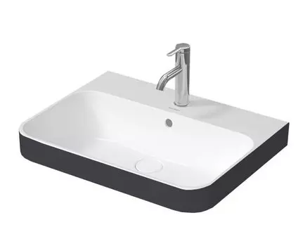 Раковина Duravit Happy D.2 Plus 2360606100 60x46 см антрацит матовая/белая