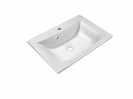 Раковина из искусственного мрамора BelBagno BB650/450-LV-MR-PR 65x45x15 см