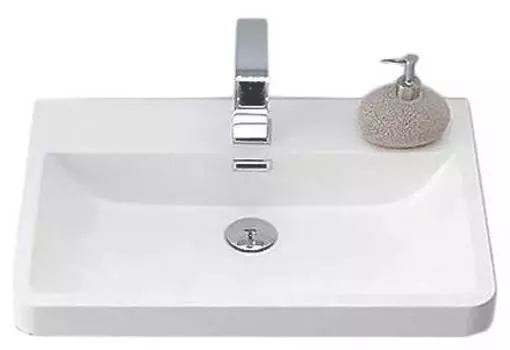 Раковина из искусственного мрамора BelBagno Piramide PIR-650-LVB 65х52 см