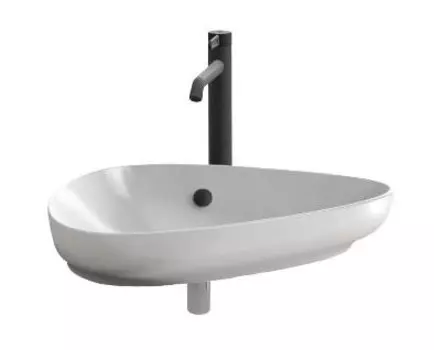 Раковина Jacob Delafon Nouvelle Vague EVI102-00 накладная 56х40х18 см