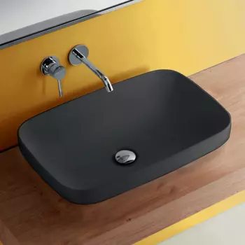 Раковина Kerasan Tribeca, 60x15, 514331, черный матовый