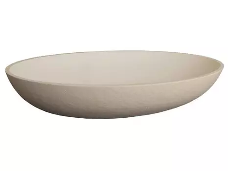 Раковина накладная Acquabella Lavabo ON-TOP LAVABO_ON-TOP_OVAL_SLATE_CREMA 58х38х11 см crema