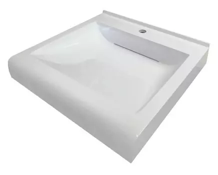 Раковина Stella Polar Футур 60х60 с кронштейнами и сифоном