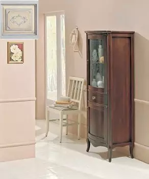 Шкаф-пенал Cezares Rubino VE/RU.04 напольный, цвет Decorato