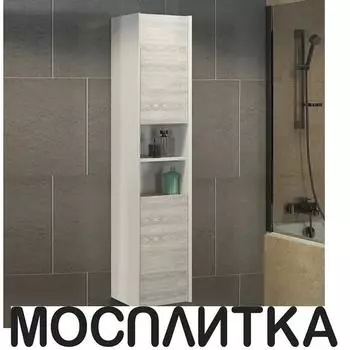 Шкаф-пенал Comfortу Женева-35 дуб белый