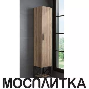 Шкаф-пенал Comforty Бредфорд-40 дуб темный