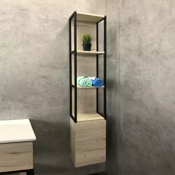 Шкаф-пенал Comforty Мальме-35 00-00000825 дуб дымчатый