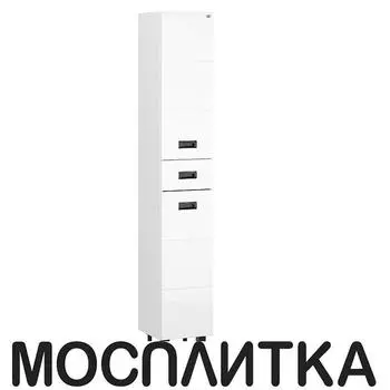 Шкаф-пенал Onika Балтика Black 32 см 403220 белый глянец