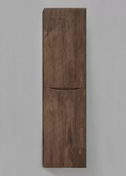 Шкаф-пенал подвесной BelBagno FLY-MARINO-1500-2A-SC-RW-P-L, 40 х 30 х 150 см, Rovere Moro/темно-коричневый, левосторонний