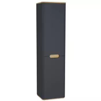 Шкаф-пенал VitrA Sentо 40 L с бельевой корзиной антрацит матовый