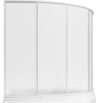 Шторка для ванны Bas Алегра пластик Вотер