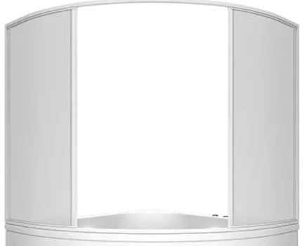 Шторка для ванны Bas Дрова пластик Вотер