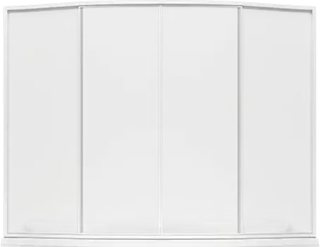 Шторка для ванны Bas Фиеста пластик Вотер