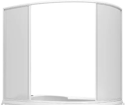 Шторка для ванны Bas Сагра пластик Вотер