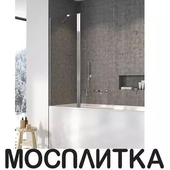 Шторка для ванны Radaway Nes PND II 120 см 10009120-01-01L стекло прозрачное, профиль хром