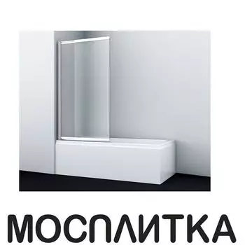 Шторка для ванны Wasserkraft Main 41S02-100L Matt glass