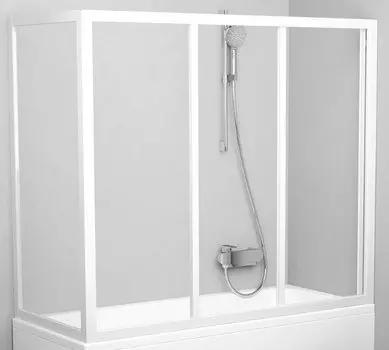 Шторка на ванну Ravak APSV-70+ Тpанспаpент, белый
