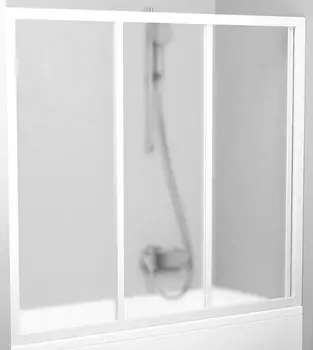 Шторка на ванну Ravak AVDP3-180 белая+ Гpапе
