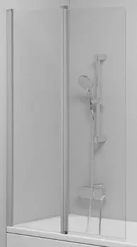 Шторка на ванну Ravak CVS2-100 L сатин+ прозрачное стекло, серый