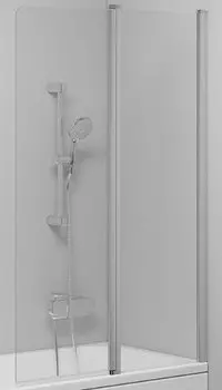 Шторка на ванну Ravak CVS2-100 R сатин+ прозрачное стекло, серый