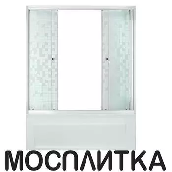 Шторка на ванну Triton Аква 1500см Щ0000025977 стекло мозаика
