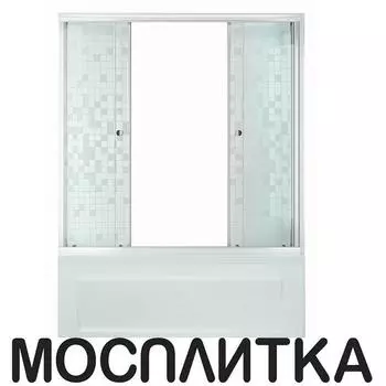 Шторка на ванну Triton Аква 1700см Щ0000025978 стекло мозаика