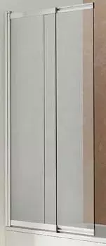 Шторка на ванну Vincea VSB-1E100CL 100x145 см хром, стекло прозрачное