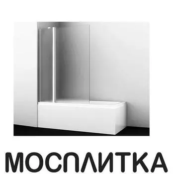 Шторка на ванну Wasserkraft Berkel 48P02-110L Matt glass Fixed
